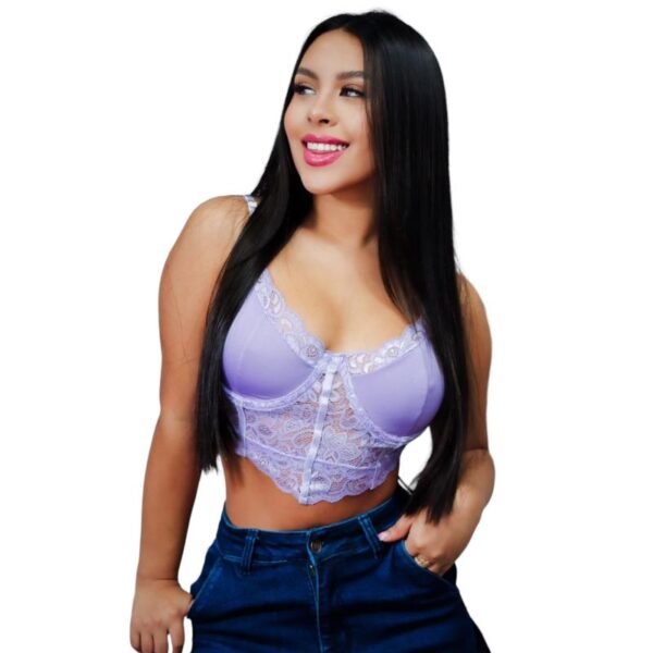 Crop Top En Encaje