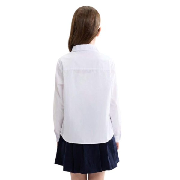 Camisa Colegial M/L Niña y Niño - Image 3