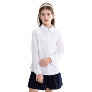 Camisa Colegial M/L Niña y Niño