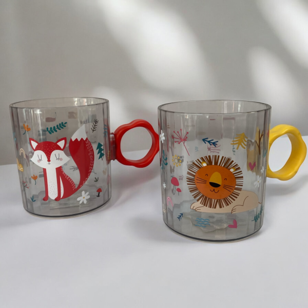 Taza Con Diseño De León Y Zorro