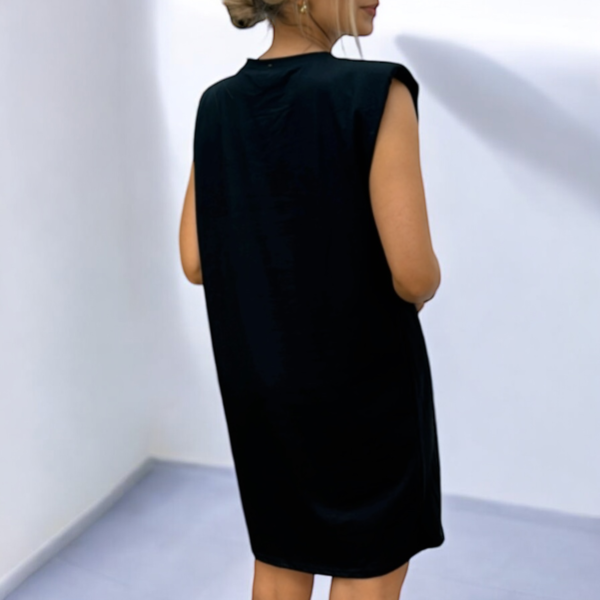 Vestido Con Hombreras Corto - Image 2