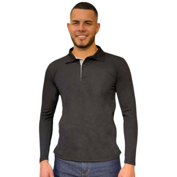 Camibuso Polo  Unicolor Hombre - Image 4