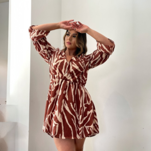 Vestido Corto Safari Chic