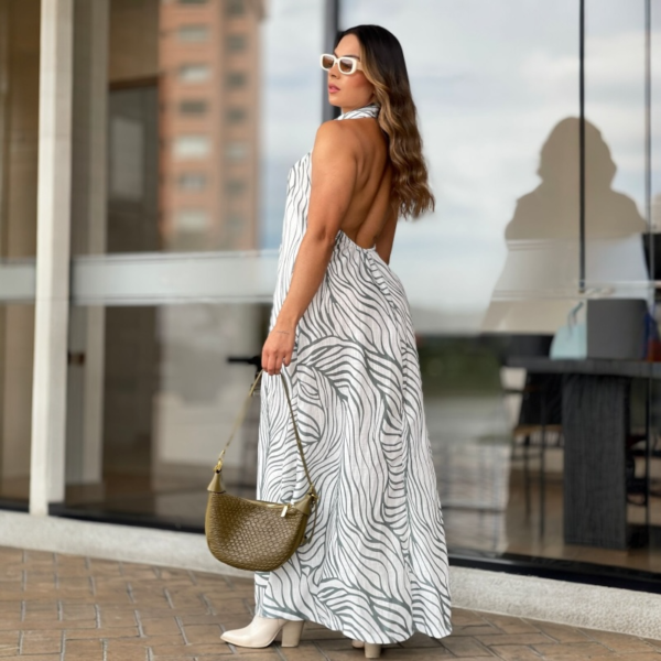 Vestido Largo Zebra Elegance - Image 4