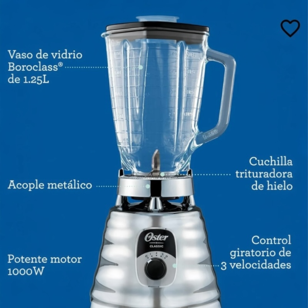 Licuadora Clásica Oster Con Control de Perilla - Image 5