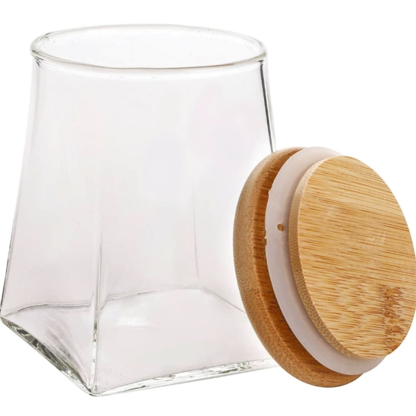 Recipiente Con Tapa de Bambú Pequeño - Image 3