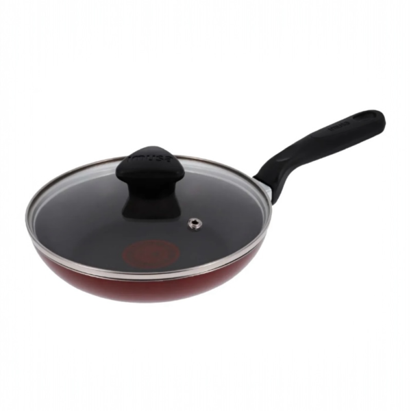Cacerola con Tapa de Vidrio 16 cm IMUSA COLORS Antiadherente Rojo