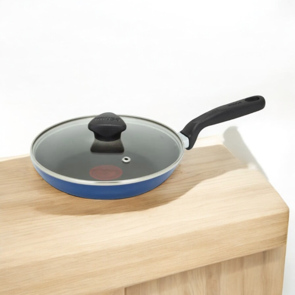 Sartén IMUSA 30 CM Antiadherente Color Azul Tapa de Vidrio - Image 2