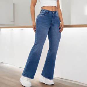 Fiara Jeans Bota Campana Tiro Alto