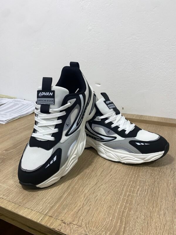 Zapato Hombre ADVAN Blanco, Negro y Gris