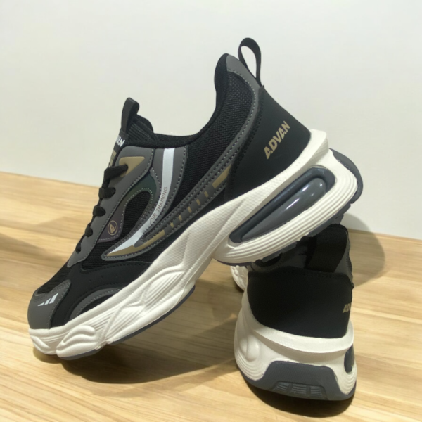 Zapato Hombre ADVAN Negro Con Gris - Image 2