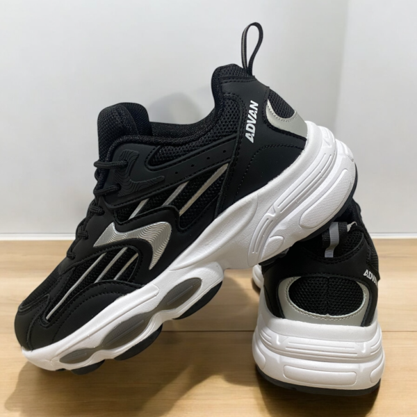 Zapato Hombre ADVAN Negro Con Gris - Image 3