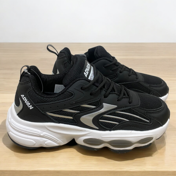 Zapato Hombre ADVAN Negro Con Gris - Image 4