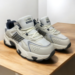 Zapato Hombre ADVAN Blanco Hueso, Gris y Negro,