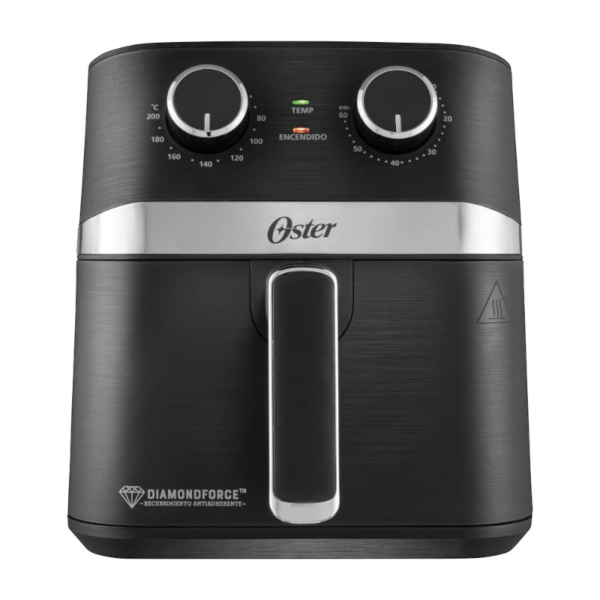 Freidora De Aire Manual Oster® Diamondforce, 4l Ckstaf401mdf Color Negro 110V