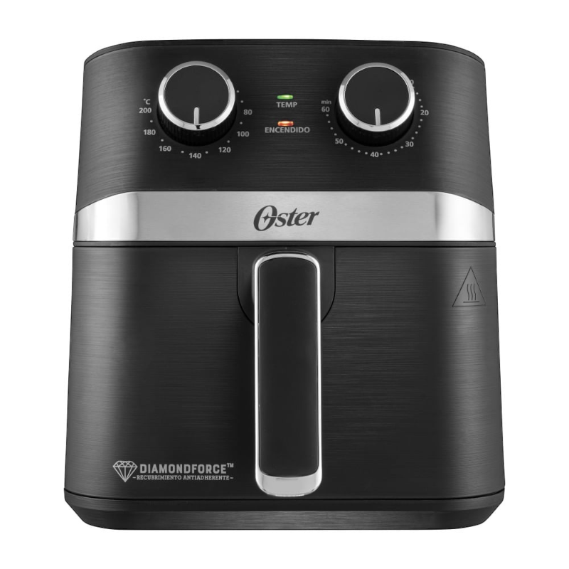 Freidora De Aire Manual Oster® Diamondforce, 4l Ckstaf401mdf Color Negro 110V