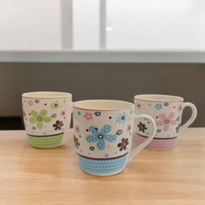 Tazas Decorativas De Flores