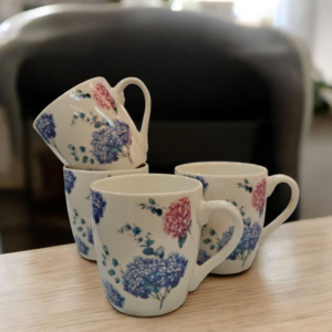Taza “Hortensia En Acuarela”
