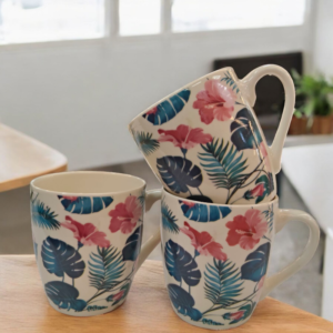 Taza Tropical De Cerámica
