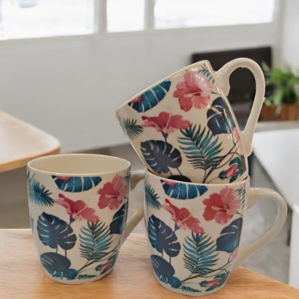 Taza Tropical De Cerámica