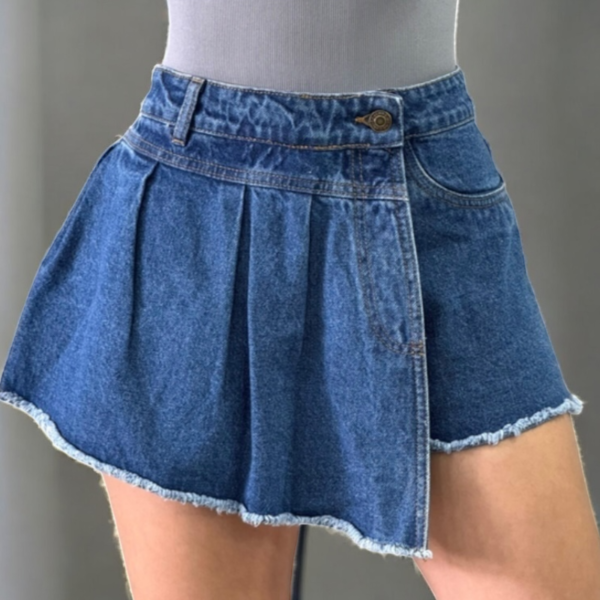 Falda Short Level Nine Plisada Oscura - Image 2