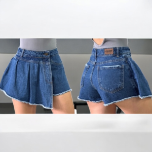 Falda Short Level Nine Plisada Oscura