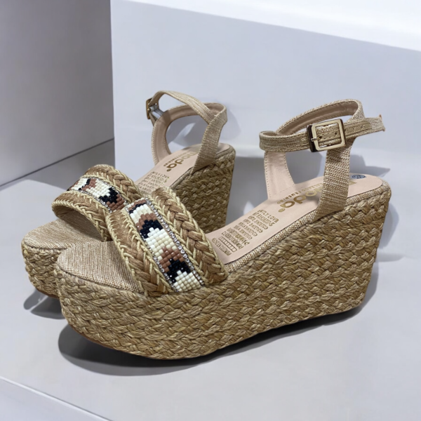 Sandalias Plataforma Tejidas Estilo Étnico - Image 3