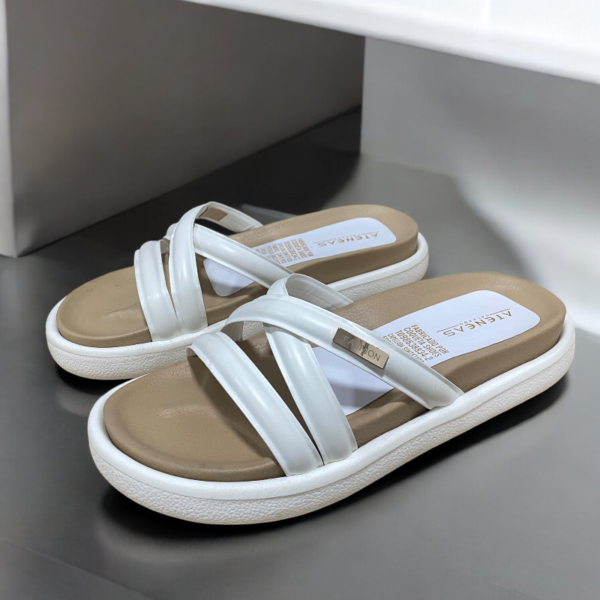 Sandalias Ateneas Cross Confort Blanca - Image 2