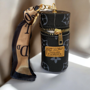 Monedero Cilíndrico De Lujo Y Pañuelo Decorativo