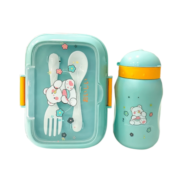 Set Infantil Osito Blanco – Portacomidas + Termo - Image 2