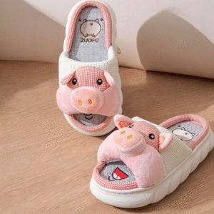 Babuchas de Cerdito para Niña (Tallas 30 a 35)