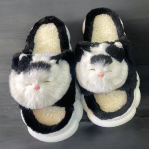 Babuchas Abiertas de Gatitos Dormilones (Tallas 36 a 41)