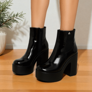 Botines Glam Croco Charol