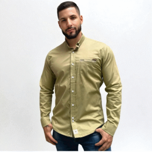 Camisa Casual Oliva Elegante