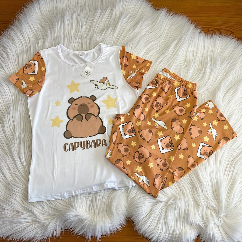 Pijama Suave de Personaje – Piel de Durazno - Image 9