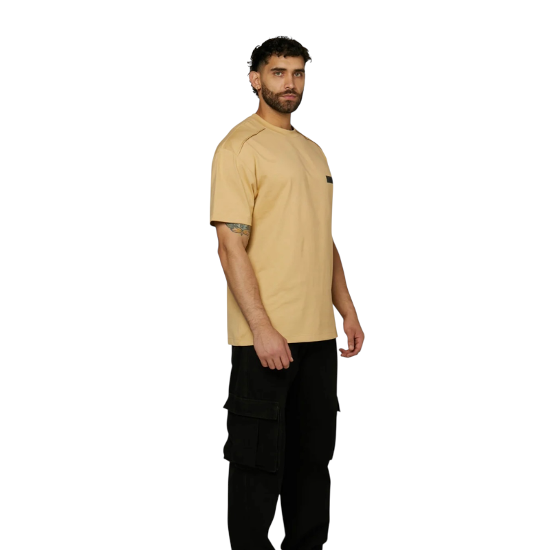 Camiseta Oversize Overview Beige - Image 3