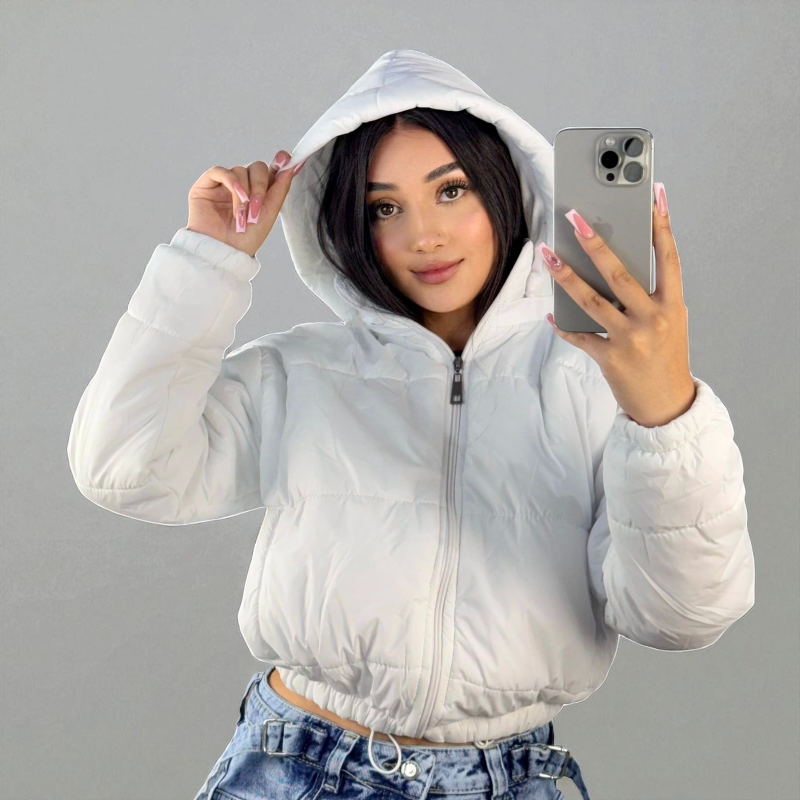 Chaqueta Puffy Impermeable con Capota - Image 3