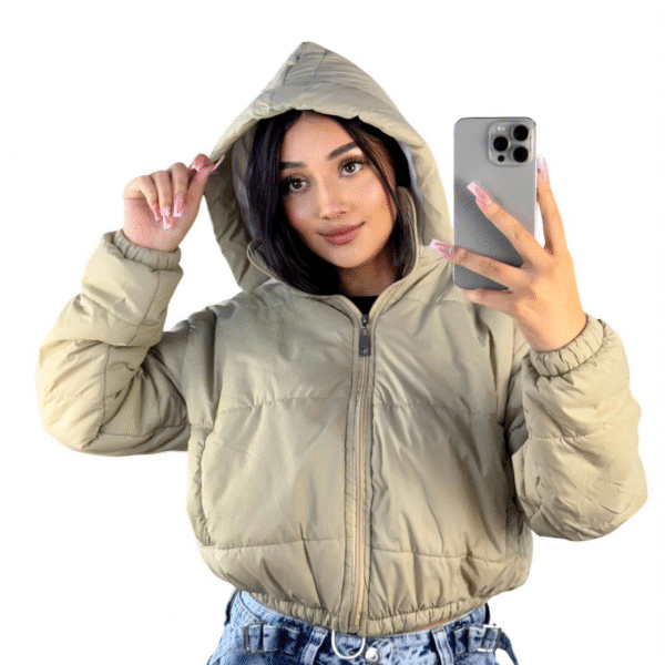Chaqueta Puffy Impermeable con Capota - Image 2