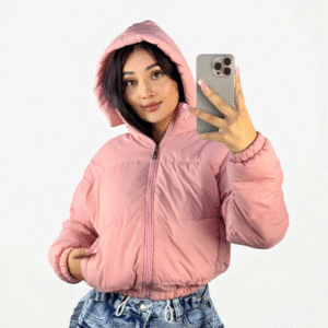 Chaqueta Puffy Impermeable con Capota