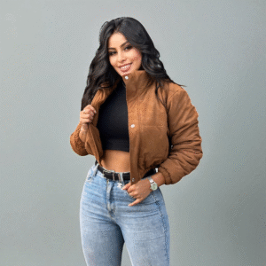Chaqueta Gamuza Soft Touch - Estilo Puffer