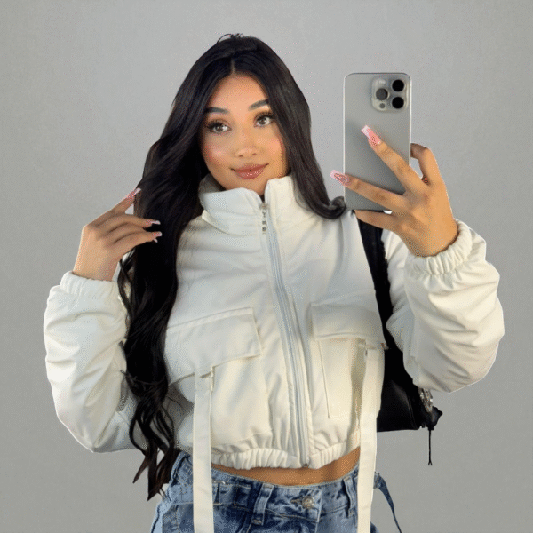 Chaqueta De CueroUrban con Bolsillos - Image 2