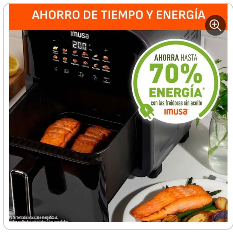 Freidora de Aire IMUSA Easy Fry Turbo 6L, Tecnología Infra Heat - Image 7