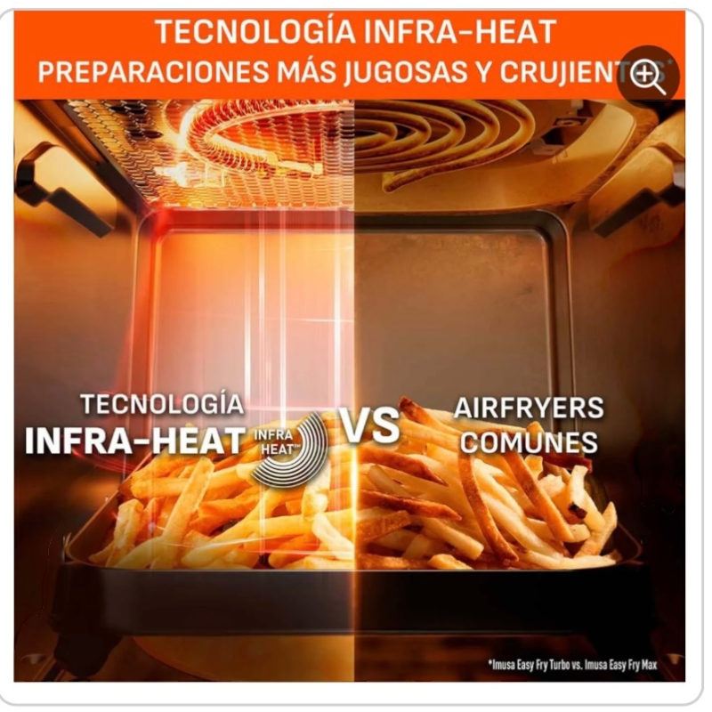 Freidora de Aire IMUSA Easy Fry Turbo 6L, Tecnología Infra Heat - Image 6