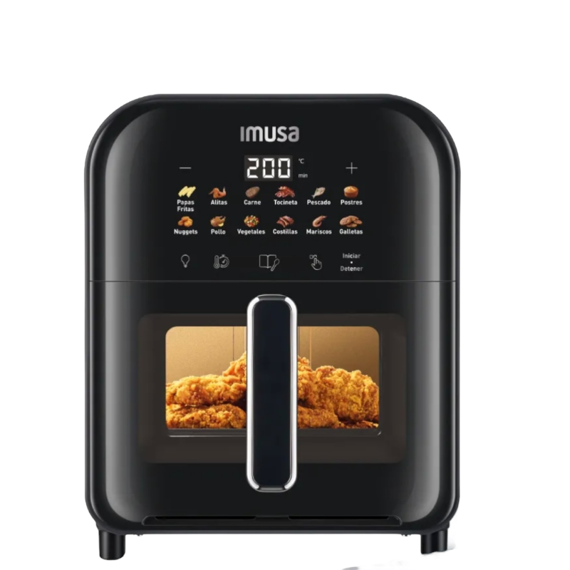 Freidora de Aire IMUSA Easy Fry Turbo 6L, Tecnología Infra Heat