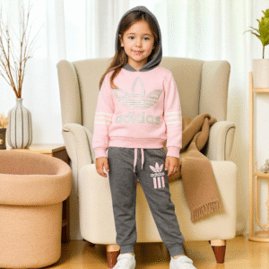 Conjunto Deportivo Niña Rosa & Gris