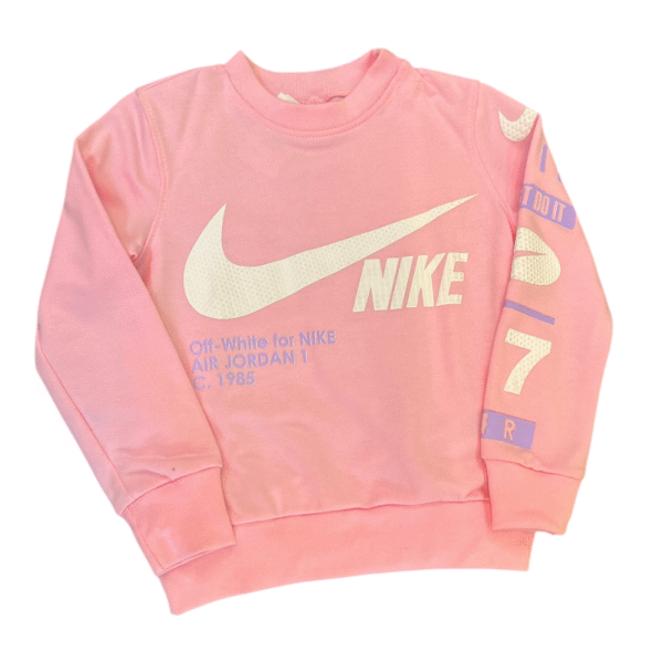 Conjunto Deportivo Infantil Nike Rosa y Azul - Image 3
