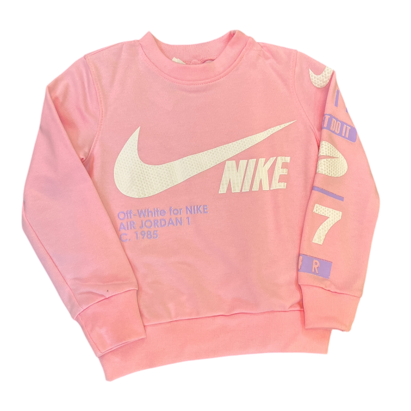 Conjunto Deportivo Infantil Nike Rosa y Azul - Image 3