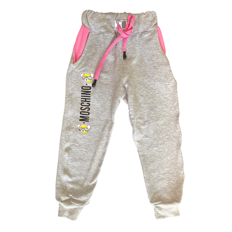 Conjunto Infantil Moschino Rosa y Gris - Image 4