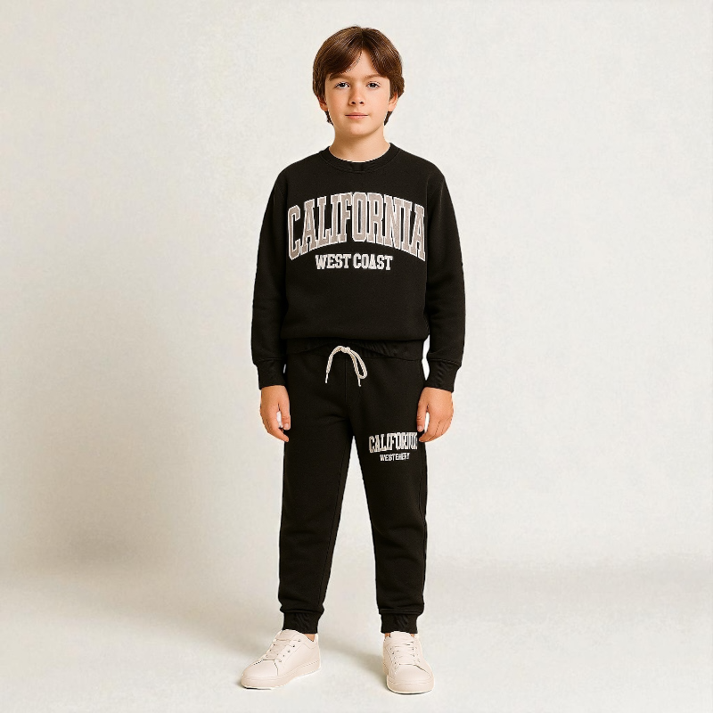 Conjunto California Vibes – Total Black para Niño