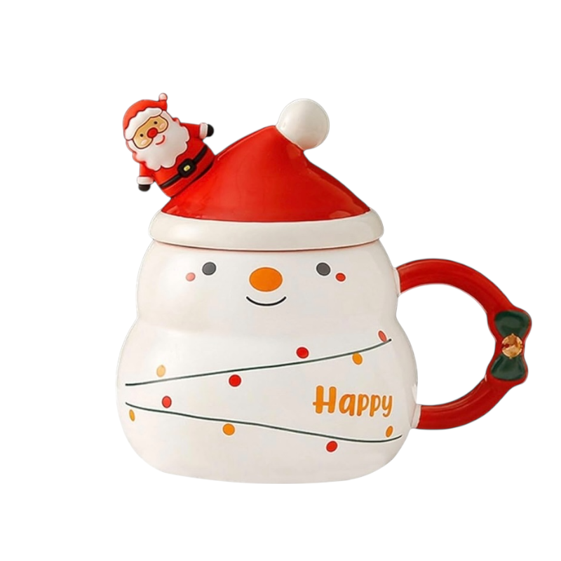 Taza Navideña con Sombrero y Santa 🎅☕ - Image 6